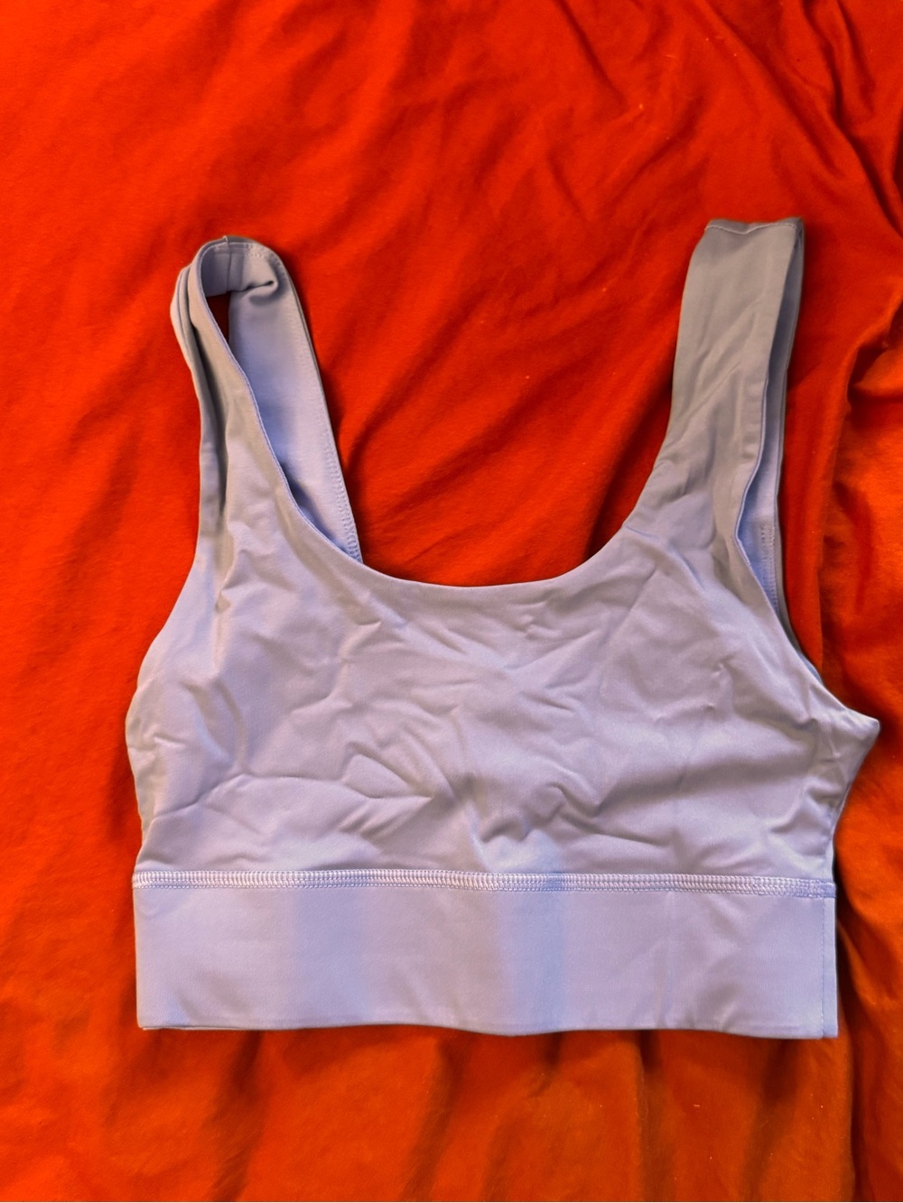 Fabletics Dusty Blue Scoop Sports Bra
